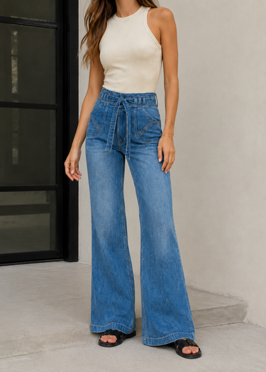 Bella Seamed Pocket Wide