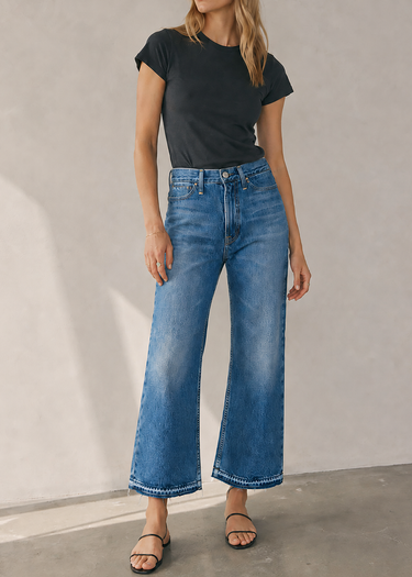 Queen High Rise Crop Wide Leg