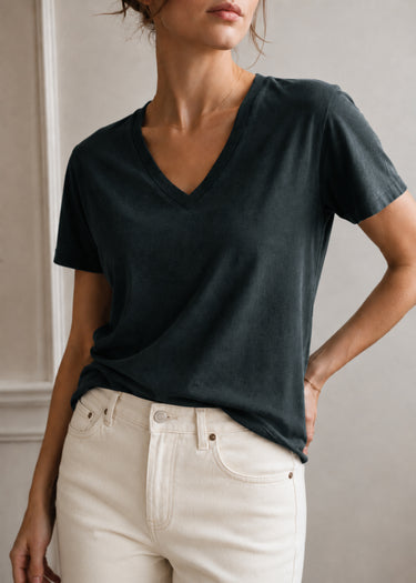 Supima Cotton V Neck Tee