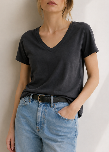 Supima Cotton V Neck Tee