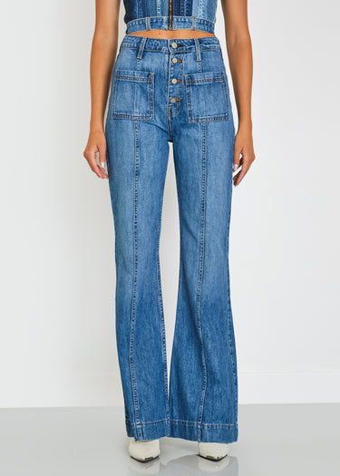 Payton High Rise Patch Pocket Jeans