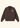 A dark brown corduroy bomber jacket with a beige embroidered lion graphic on the left chest, displayed flat against a light cream background.