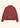 A dusty rose red cropped jacket with a collar, shown from the back. It features a wavy seam detail across the upper back and the word 'Noend' embroidered in a light beige script near the lower back.