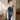 Noend Denim Slacker High Rise Relax Straight jeans, front view showcasing relaxed fit and high waist on light denim fabric.