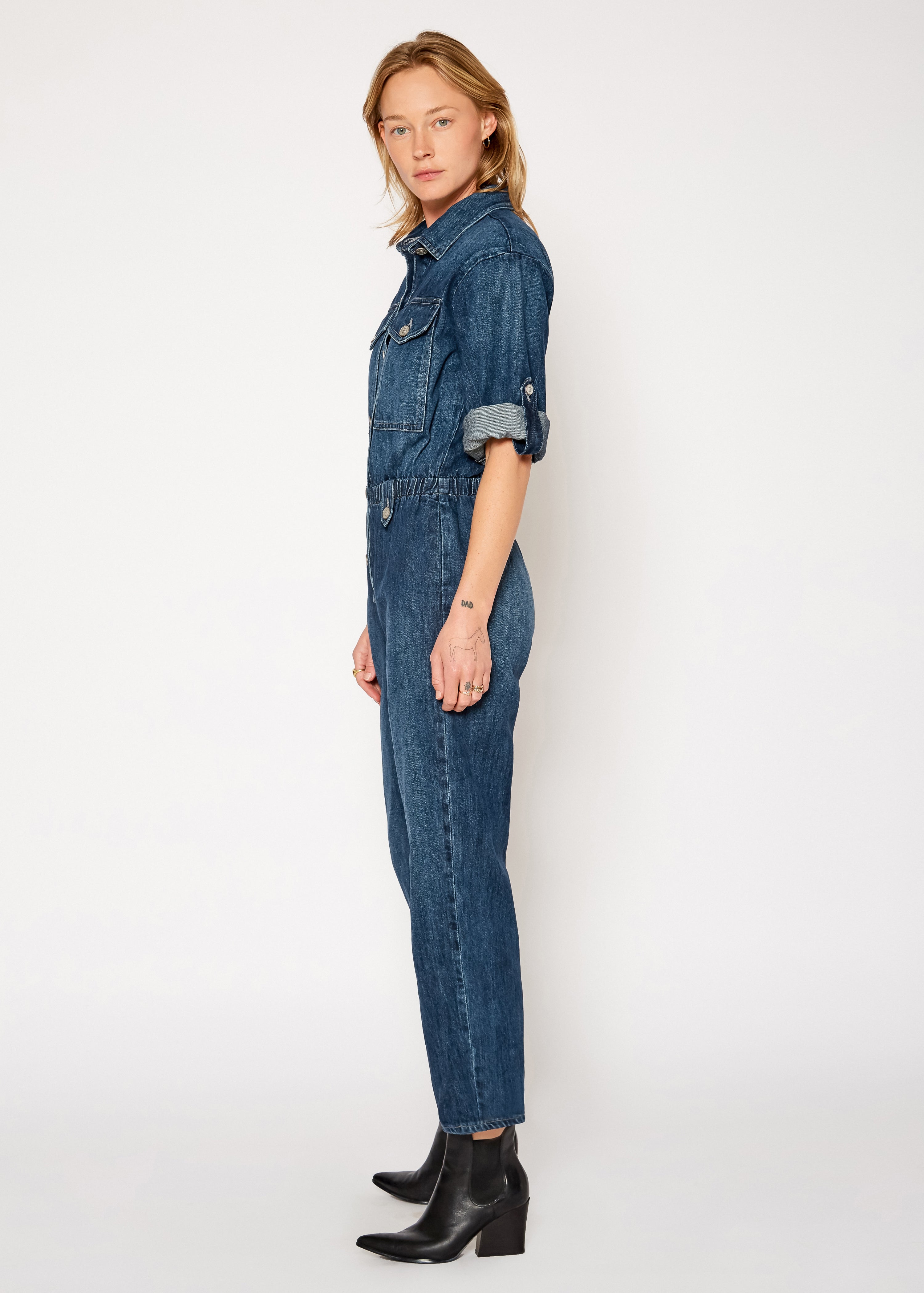 Britt Elastic Waist Jumpsuit