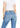 Noend Denim Scarlett mid-rise flare jeans with bootcut style, featuring dark wash and subtle fading on front and back pockets.