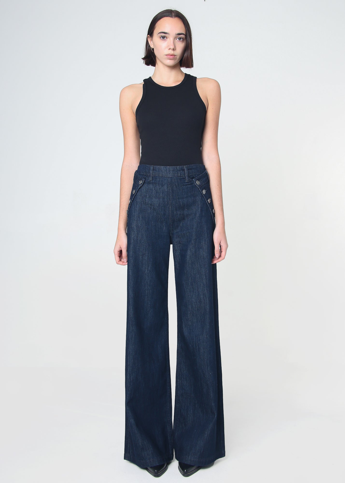 Dina High Waisted Wide