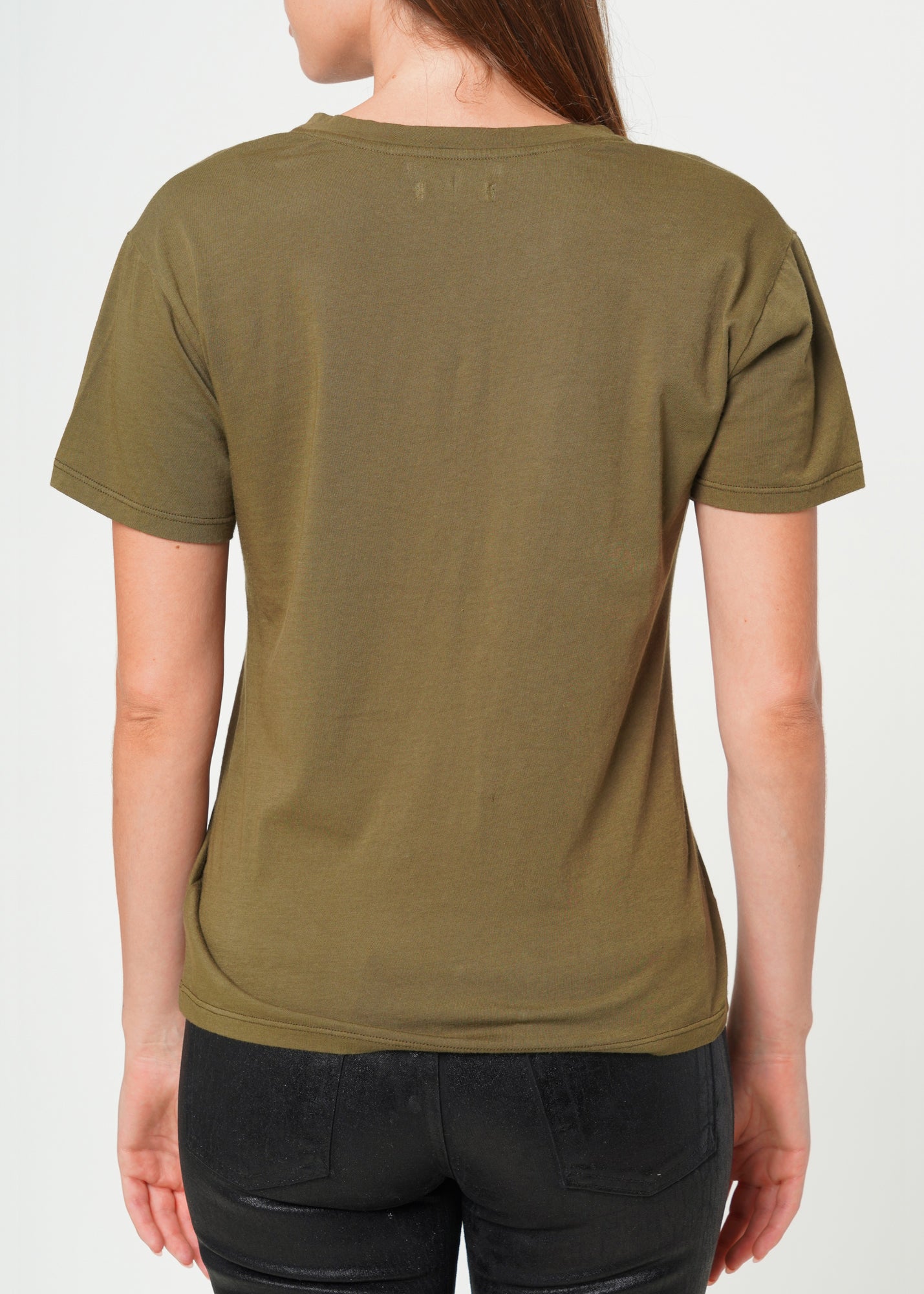 Supima Cotton Deep V Neck Tee