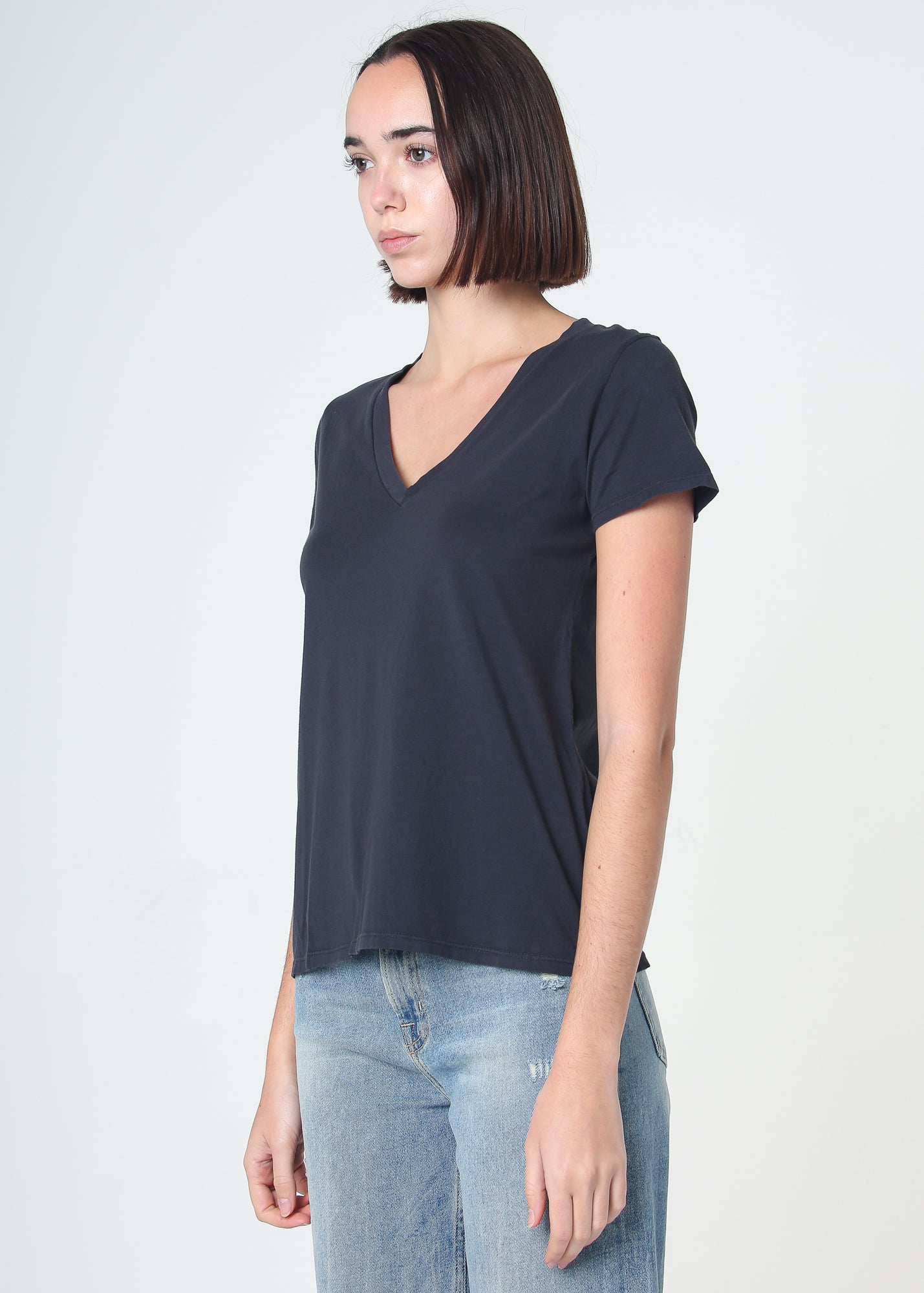 Supima Cotton V Neck Tee