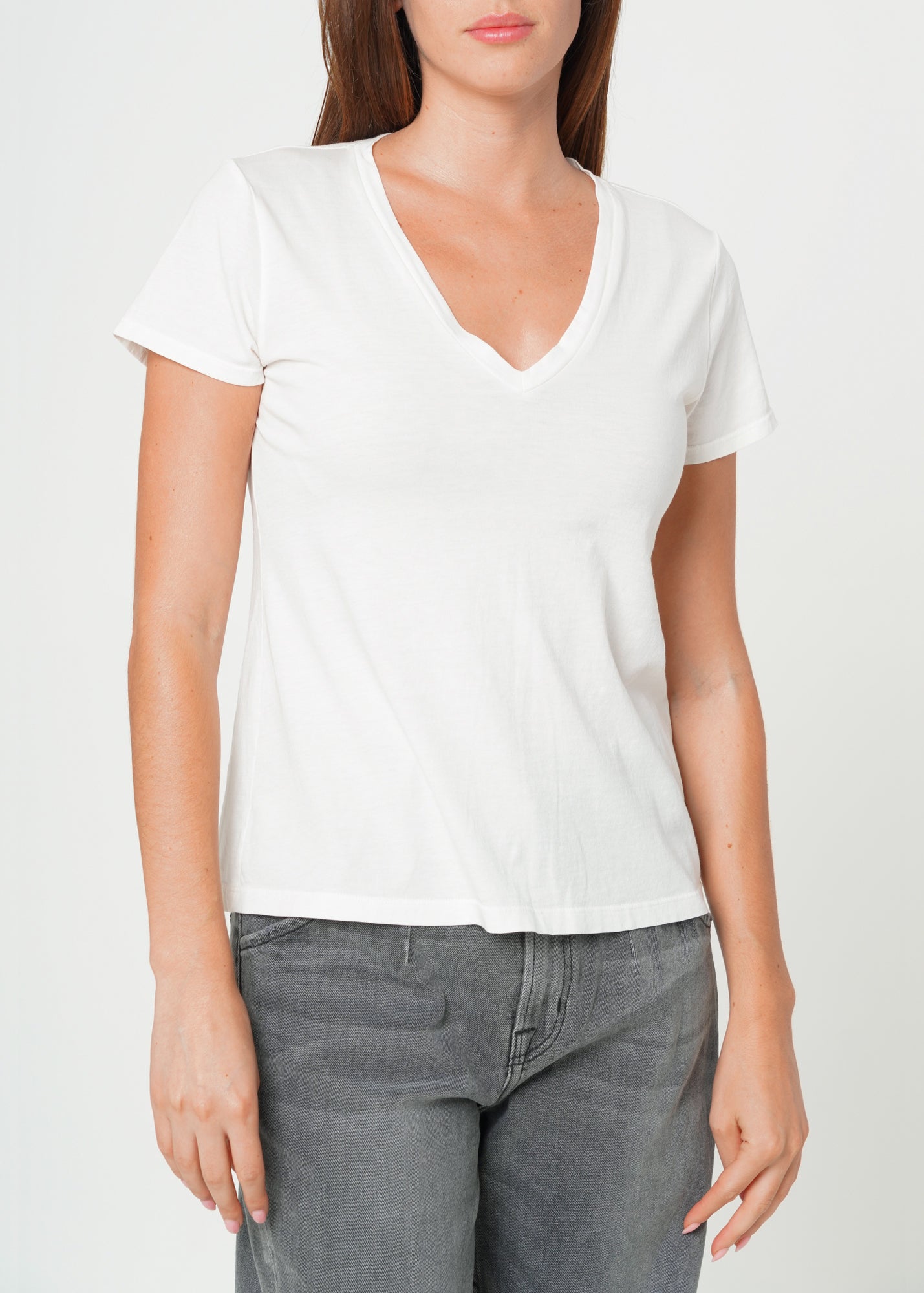 Supima Cotton V Neck Tee