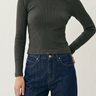 Essential Ribbed Long Sleeve Crop Top