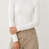 Essential Ribbed Long Sleeve Crop Top