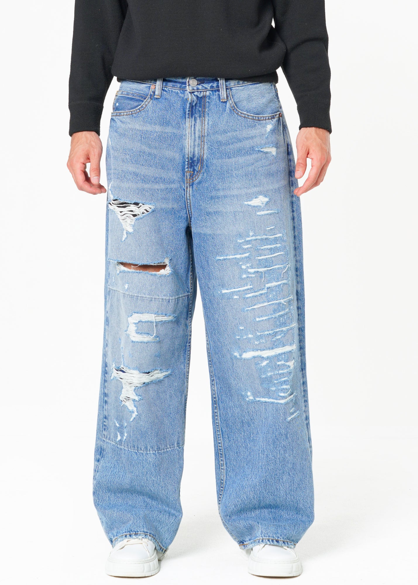 Noend Men's Baggy Rigid Jeans In Hollywood