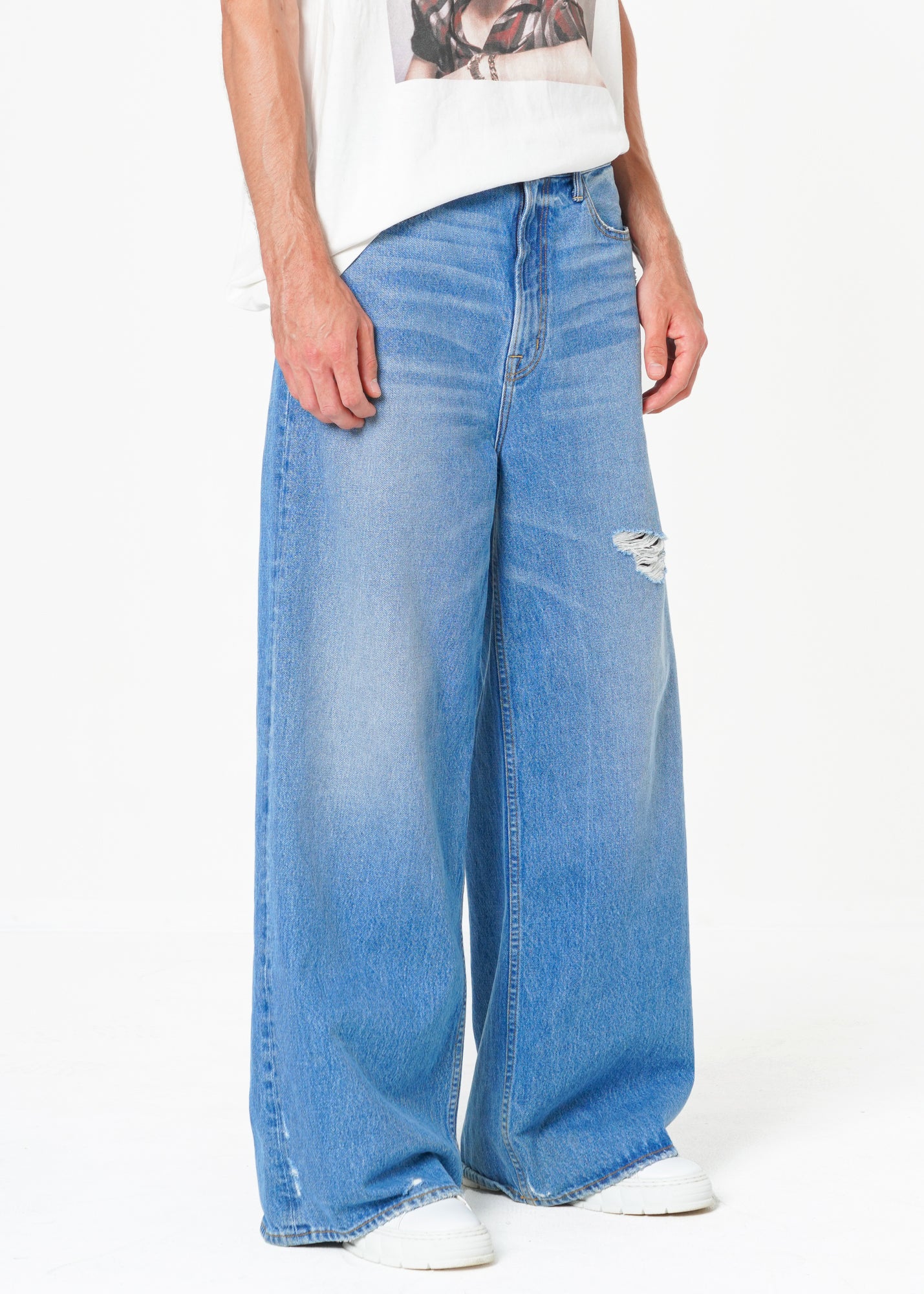 Noend Men's Wide Leg Jeans