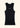 Men's black Cotton Rib Tank Top by Noend Denim, front view showing fitted ribbed design and sleeveless style.