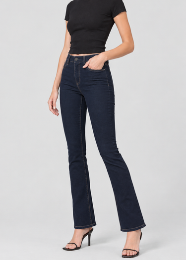 Cora Mid Rise Skinny Boot Jeans