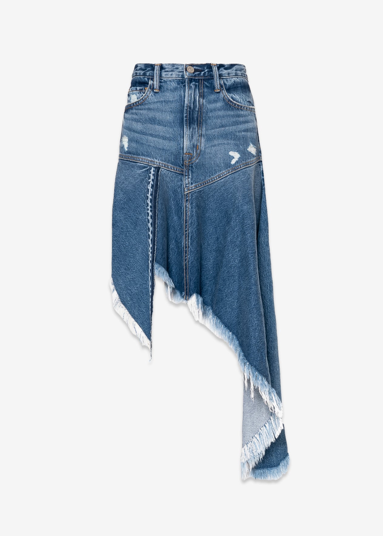 Mandy Asymmetrical Denim Skirt