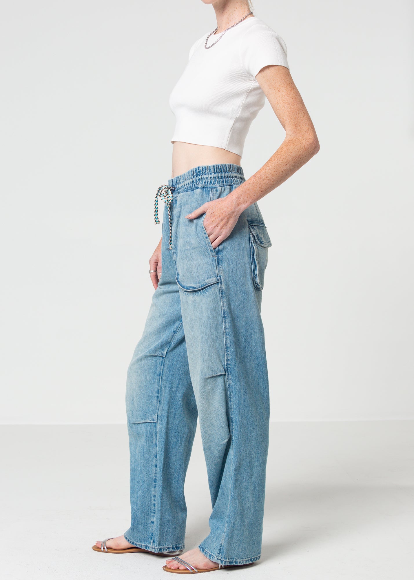 Lyn Utility Pull On Jeans