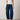 Noend Denim  slung fit
jeans in dark indigo denim, shown in a full-length model fit.