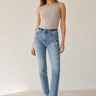 Eve High Rise Crop Slim Straight