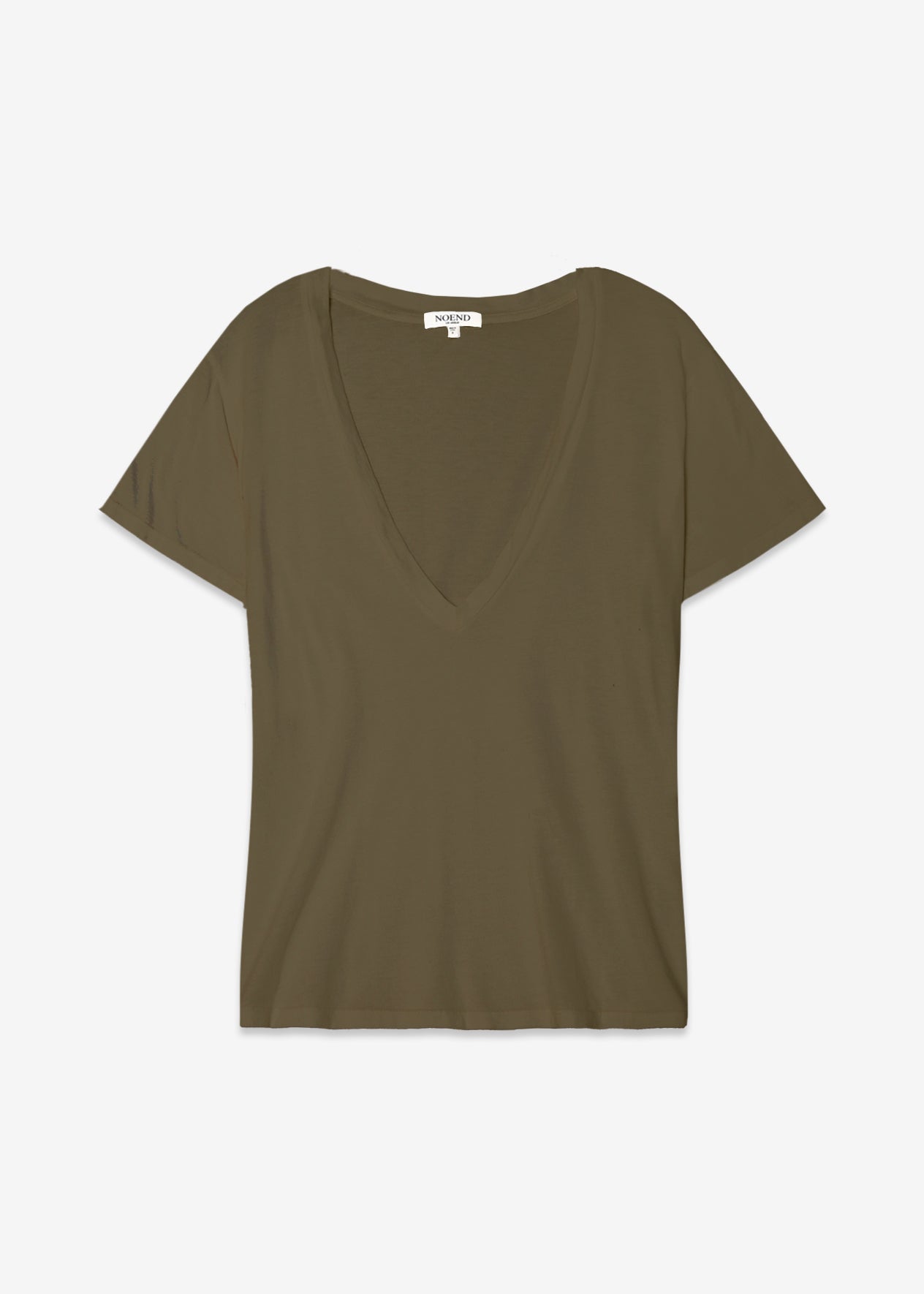 Supima Cotton Deep V Neck Tee