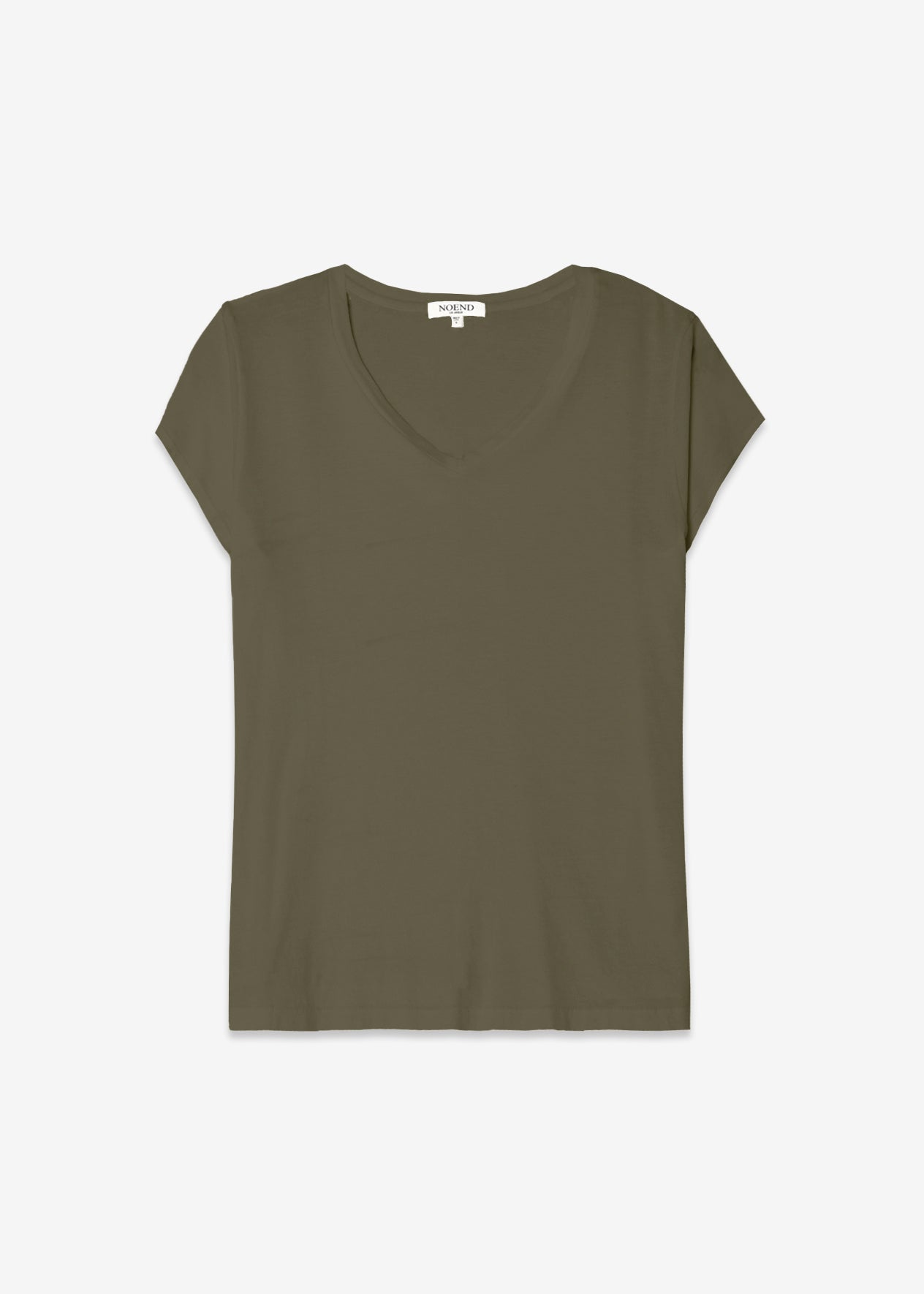 Supima Cotton Cap Sleeve V Neck Tee