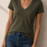 Supima Cotton V Neck Tee