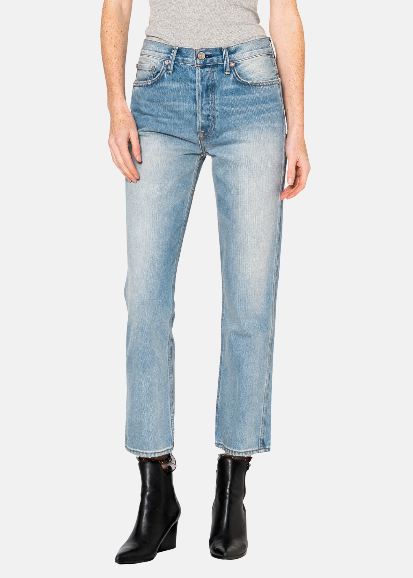 Claude High Rise Crop Straight