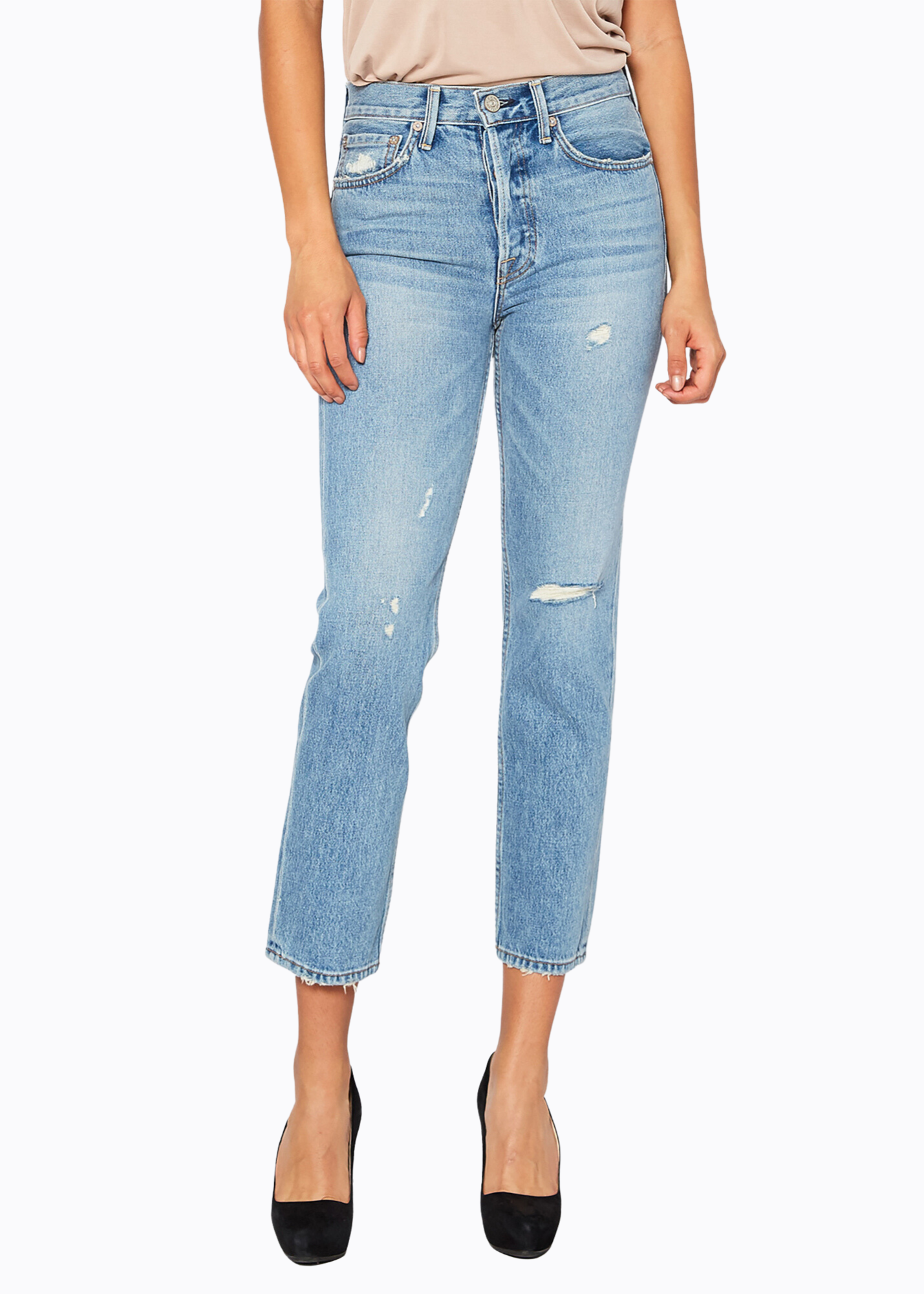 Claude High Rise Crop Straight