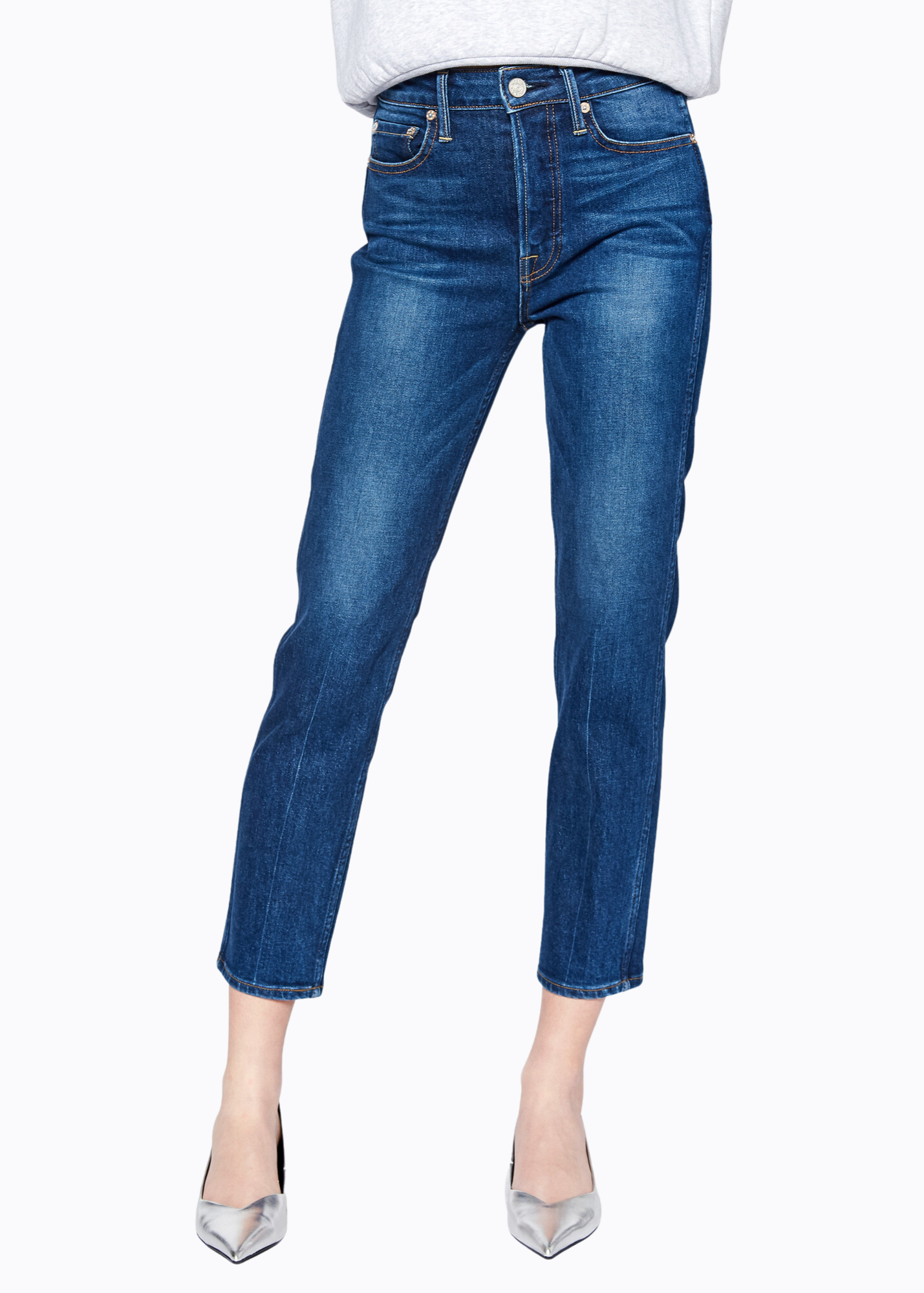 Eve High Rise Crop Slim Straight