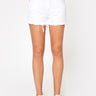 Muse Denim Shorts In White - Noend Denim
