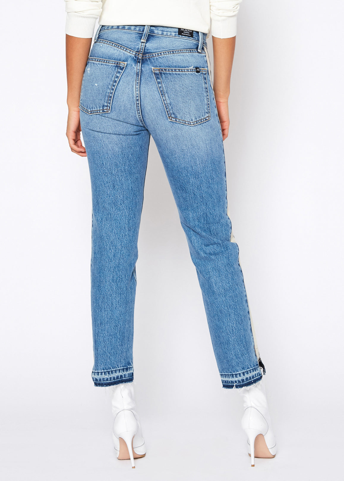 CLAUDE HIGH RISE STRAIGHT CROP IN ROUTE - Noend Denim
