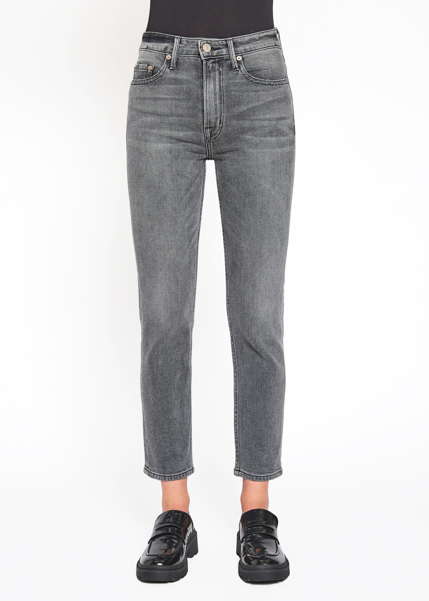 Eve Slim Straight Crop Jeans In Philly - Noend Denim