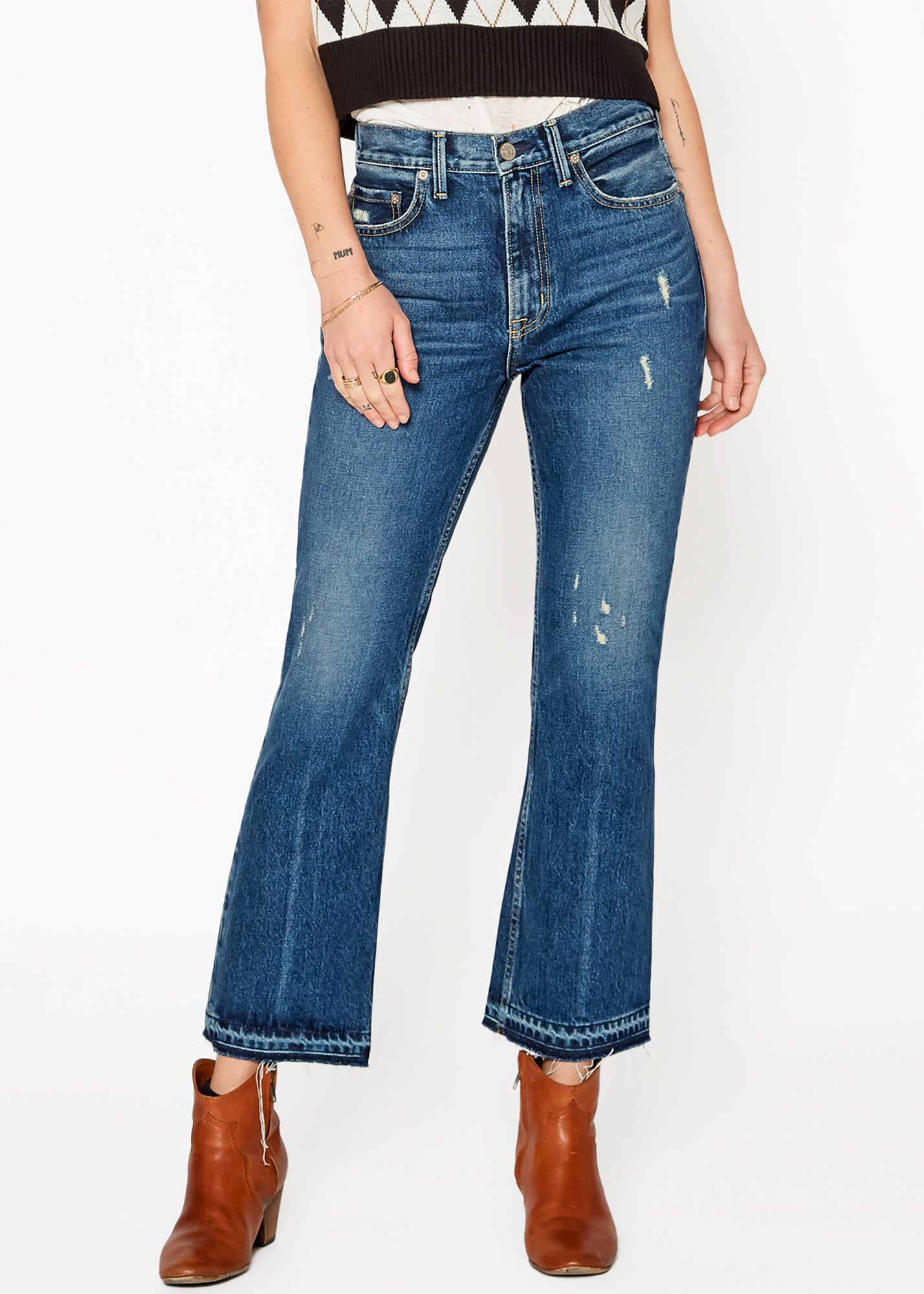 Farrah Kick Flare Jeans In Tulsa - Noend Denim