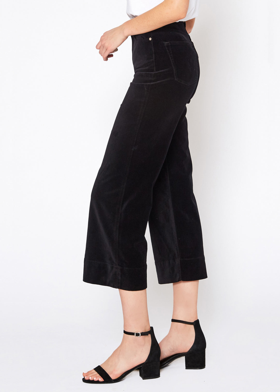 MARION - CULOTTE WIDE-LEGGED CROP (NIGHT OUT) - Noend Denim