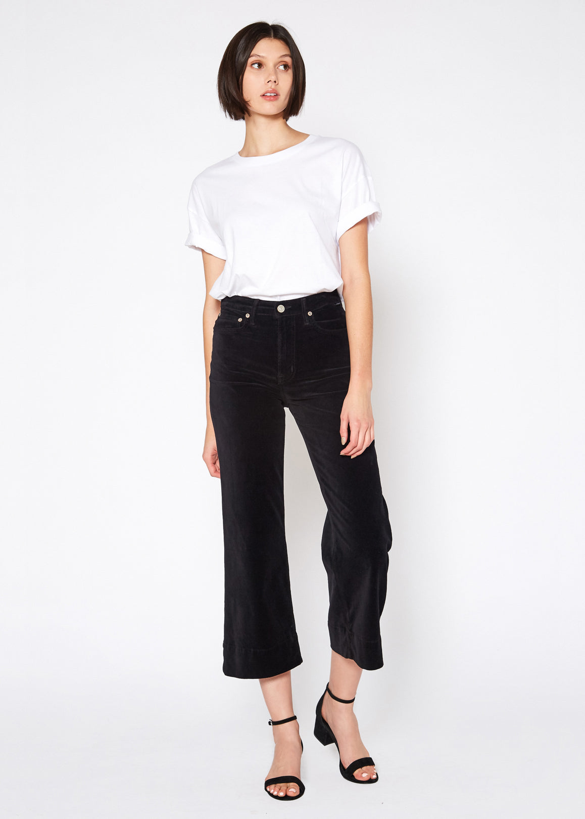 MARION - CULOTTE WIDE-LEGGED CROP (NIGHT OUT) - Noend Denim