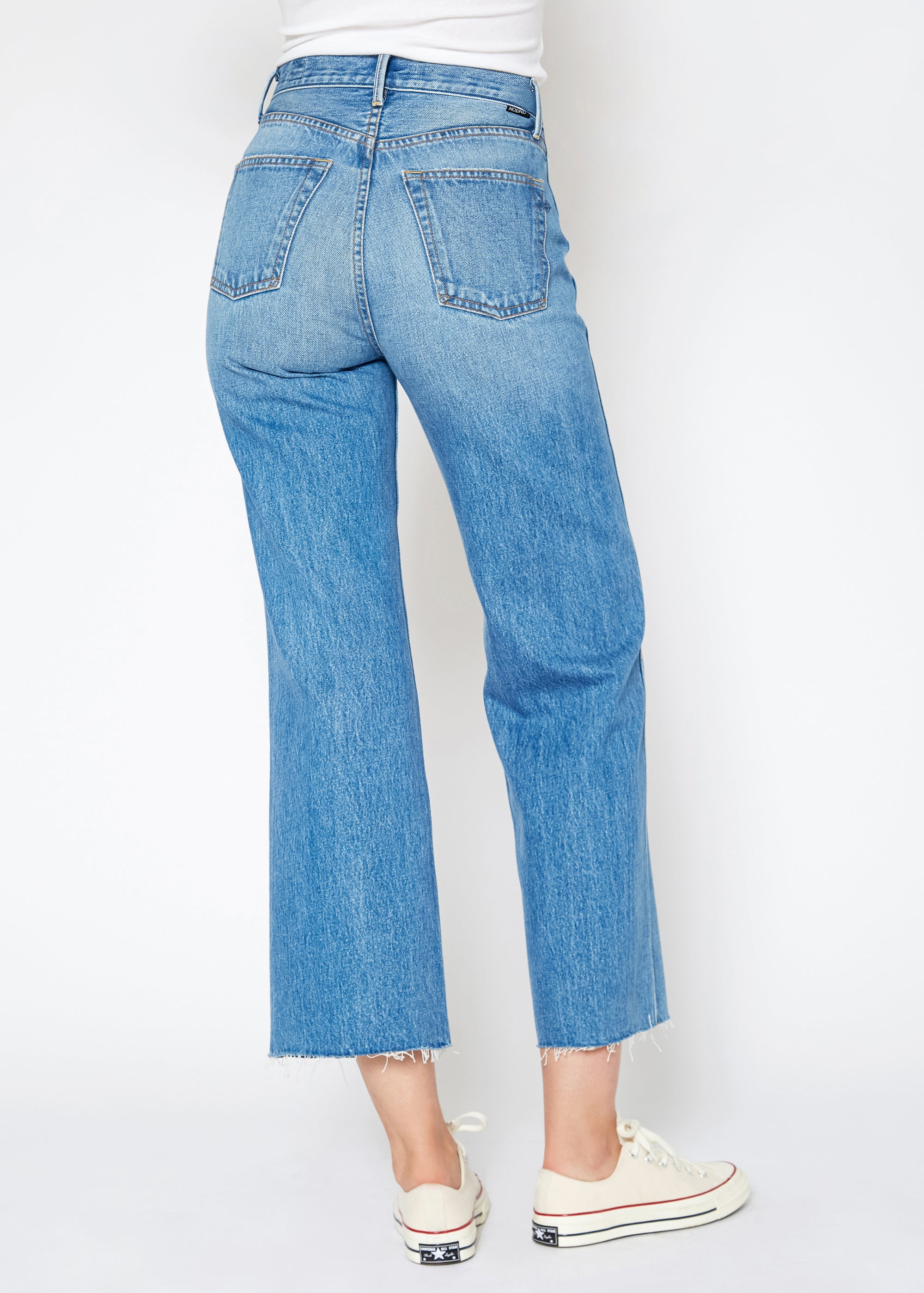 Wide Leg Crop Jeans in Queen - Noend Denim