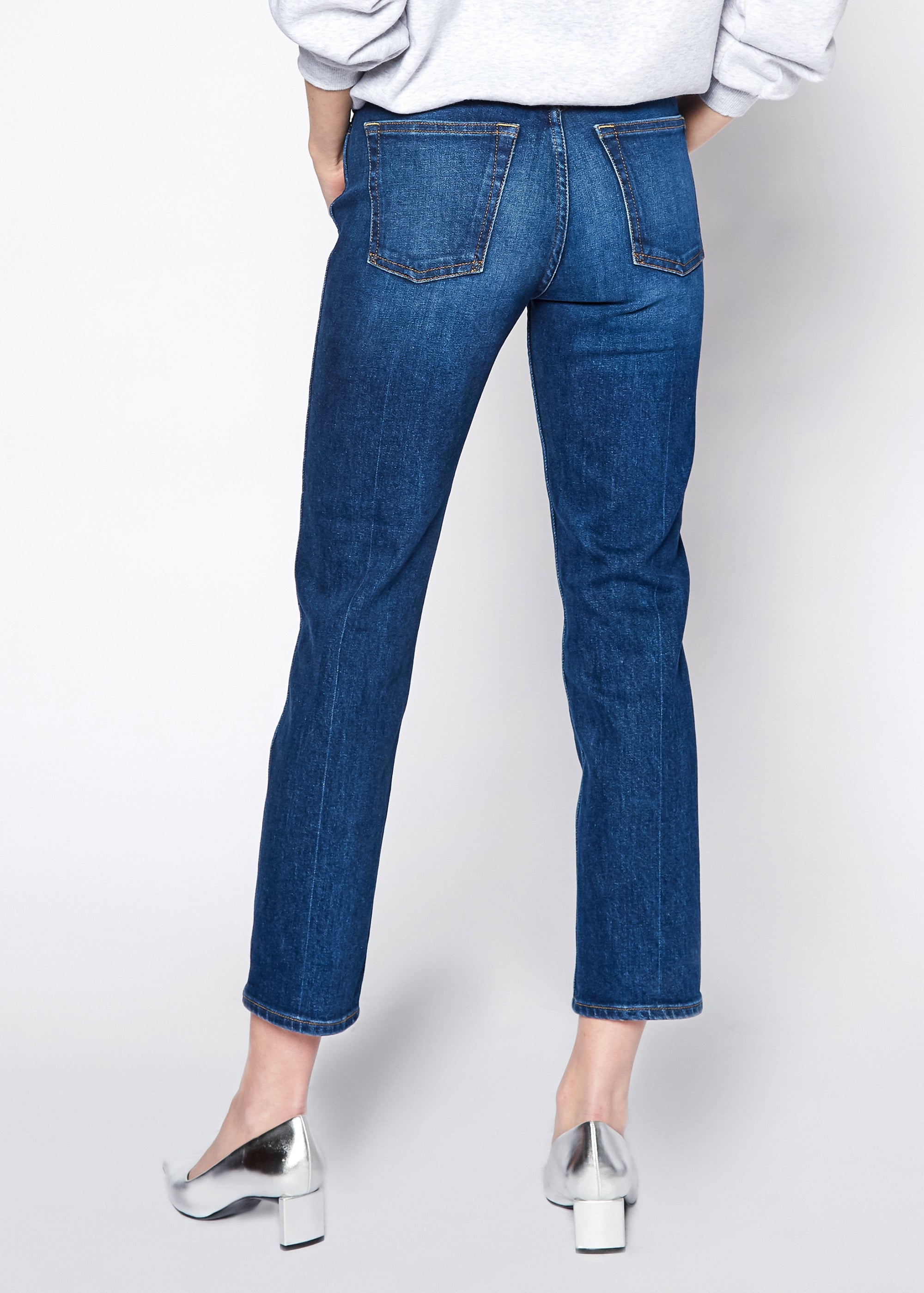 Eve Slim Straight Jeans In Delaware - Noend Denim