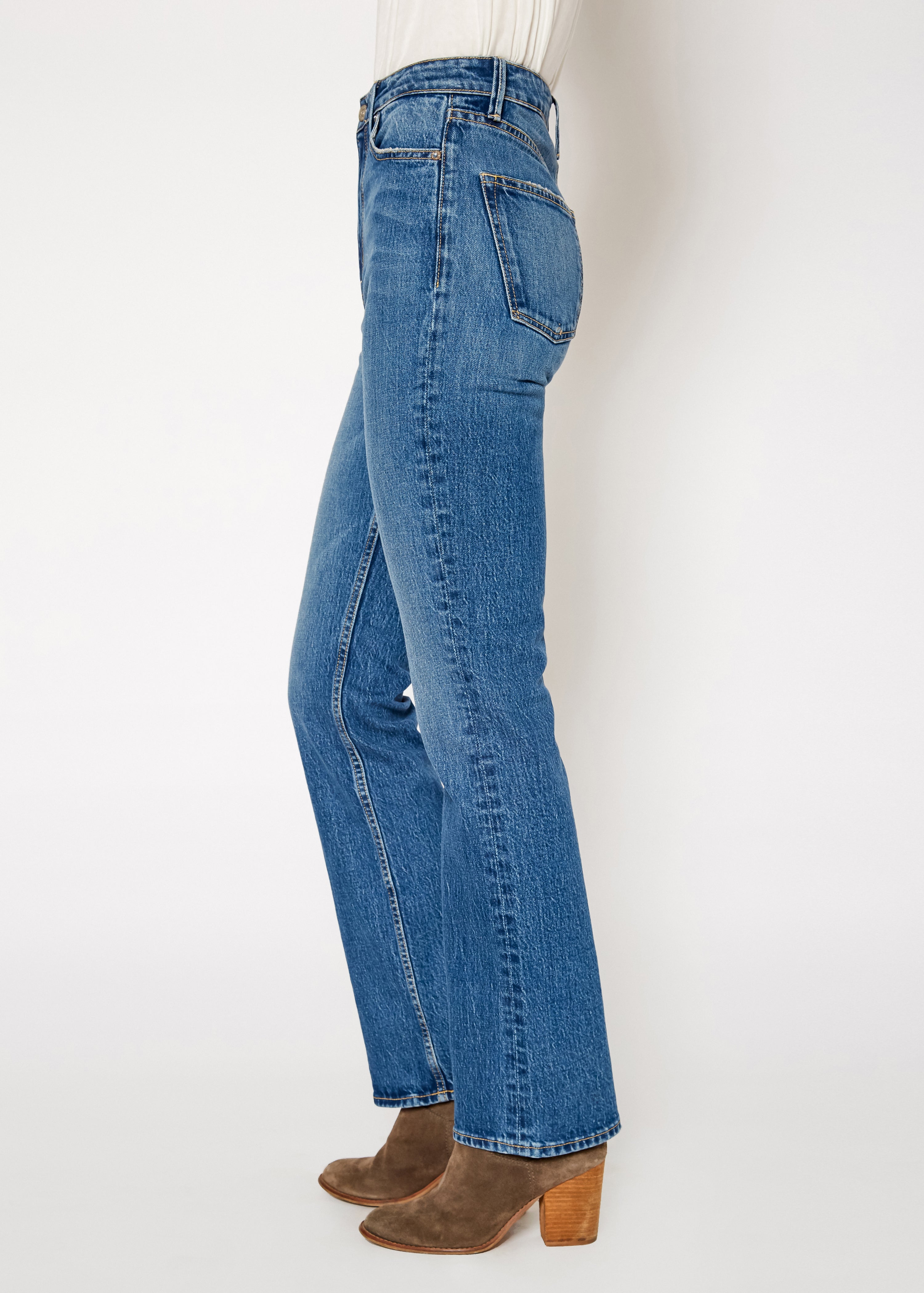 Celine High Rise Bootcut Jeans In Cripple Creek - Noend Denim
