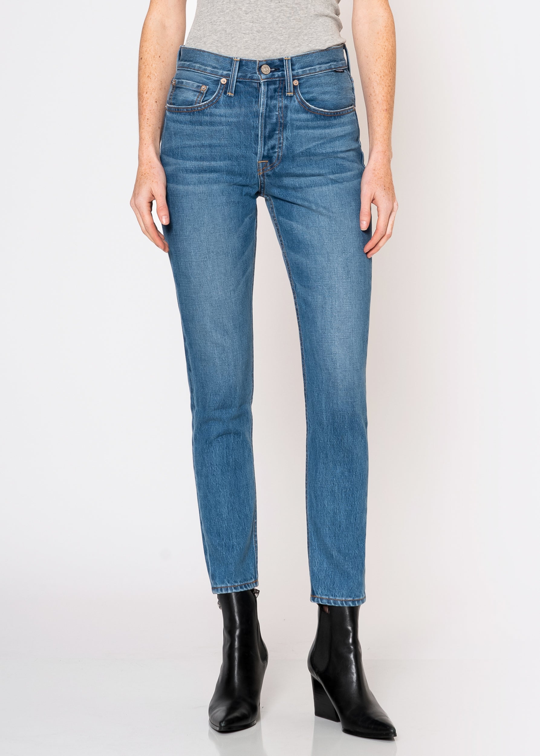 Augusta High Rise Skinny Jeans in Habit - Noend Denim