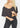 Slouch Wide Scoop Neck Cropped Tee